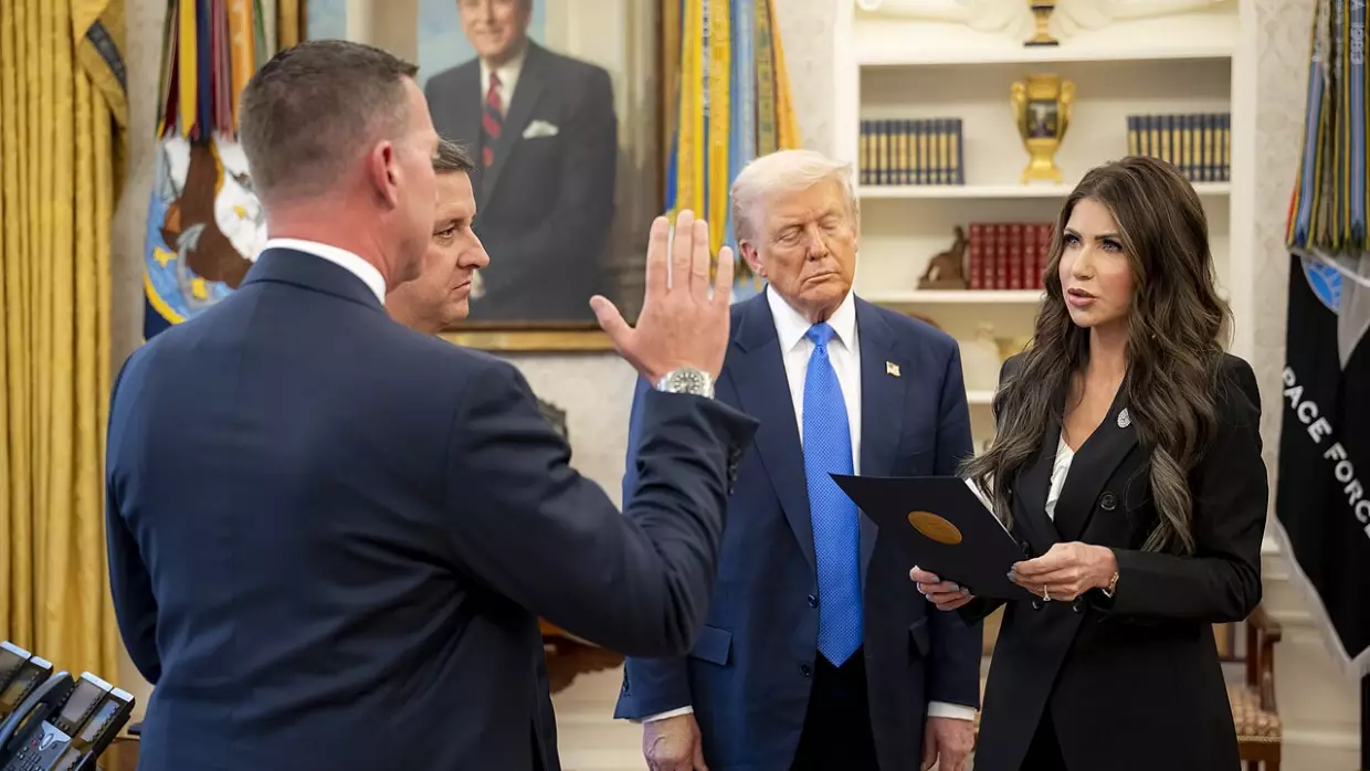 Kristi Noem touts Trump's border record as San Diego protesters disrupt her news conference