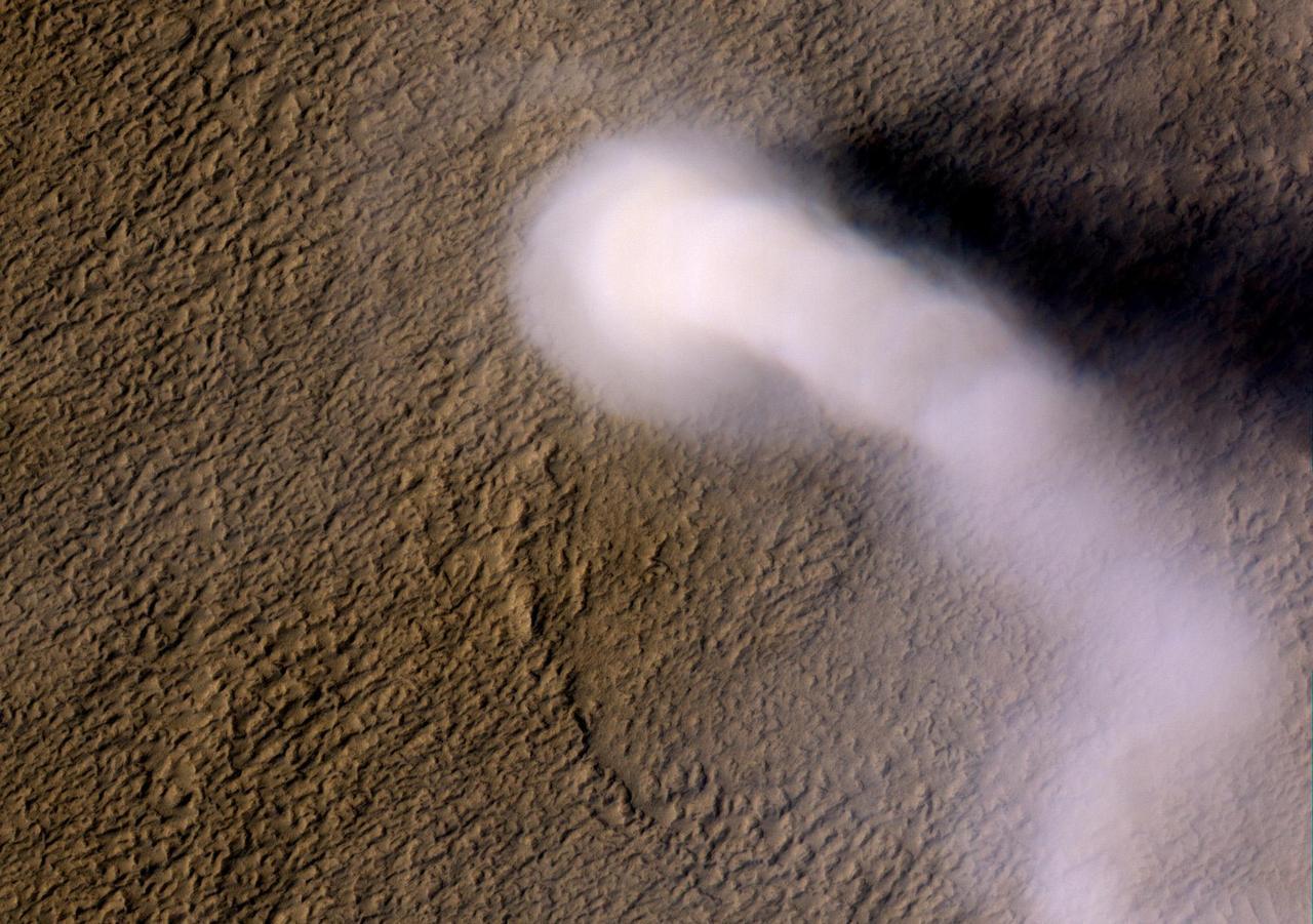 On Earth, lightning can occur in turbulent clouds of volcanic ash. Now researchers have found evidence of sparks in Martian dust devils.
