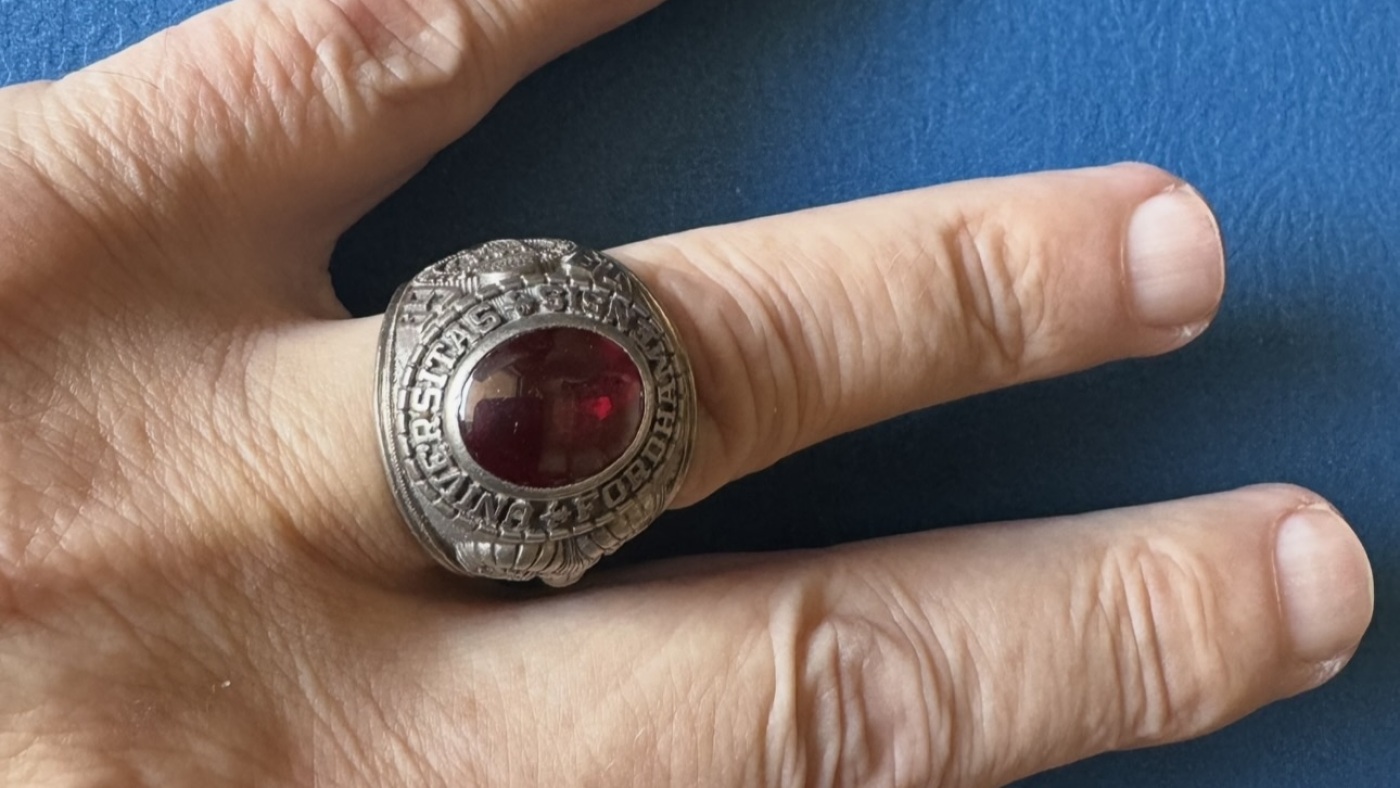 A Texas man is reunited with the class ring he lost 56 years ago