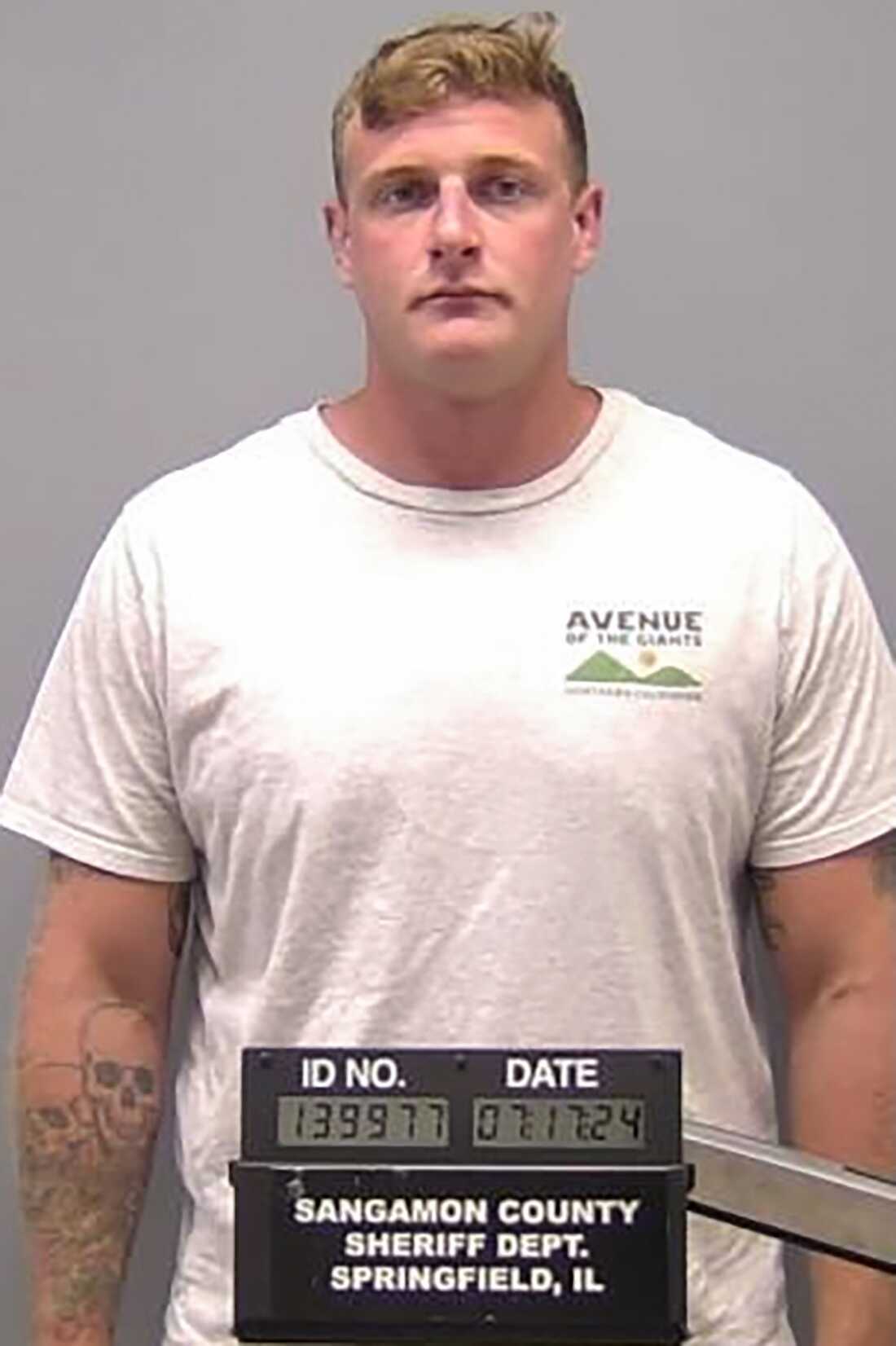 This police mugshot provided by the Sangamon County Sheriff's Office shows Sean Grayson, on July 17, 2024, in Springfield, Ill.