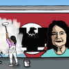 Cesar Chavez and Dolores Huerta were co-founders of the United Farm Workers. On March 18, Huerta issued a statement alleging that Chavez raped her.  Cartoonist Lalo Alcaraz says creating this image was a sort of therapy.