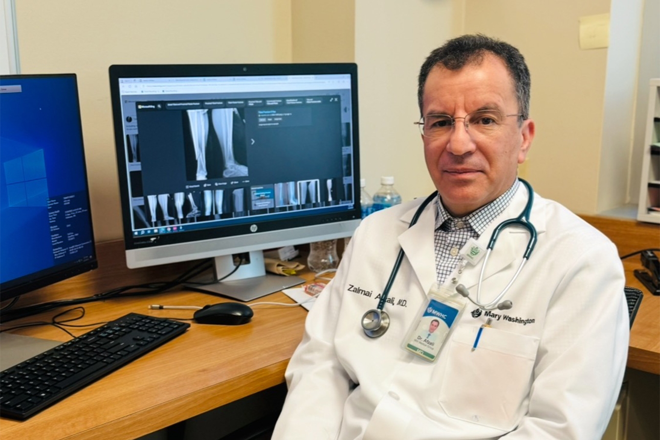 Zalmai Afzali, an internal medicine doctor in northeastern Virginia, had to complete a residency program in the U.S. after having already finished one in Afghanistan. He supports new state laws dropping such requirements for foreign-trained doctors.