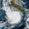 This photo provided by NOAA shows Hurricane Polo strengthening in the Pacific Ocean off the coast of Mexico on Tuesday, Sept. 22, 2026.