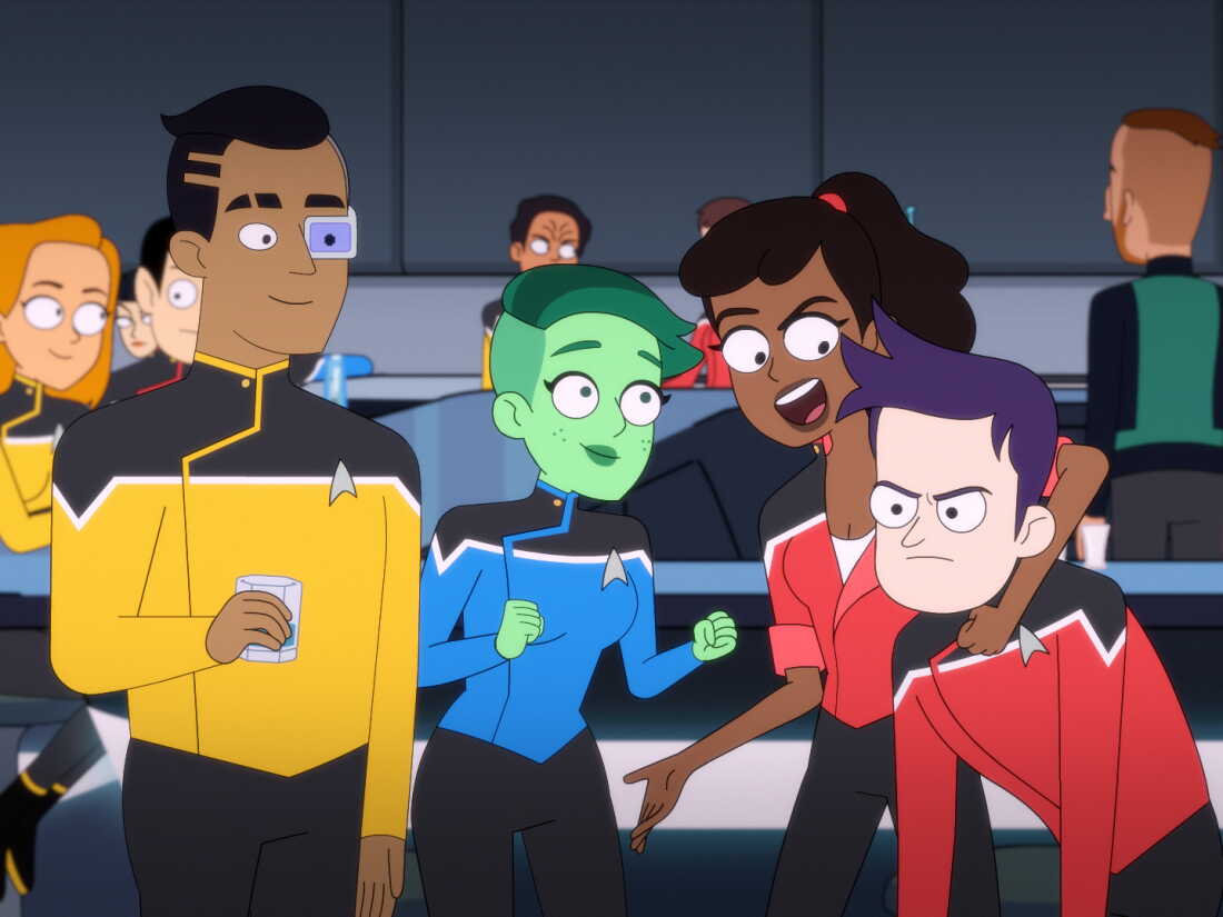 A scene from the CBS All Access animated series Star Trek: Lower Decks.