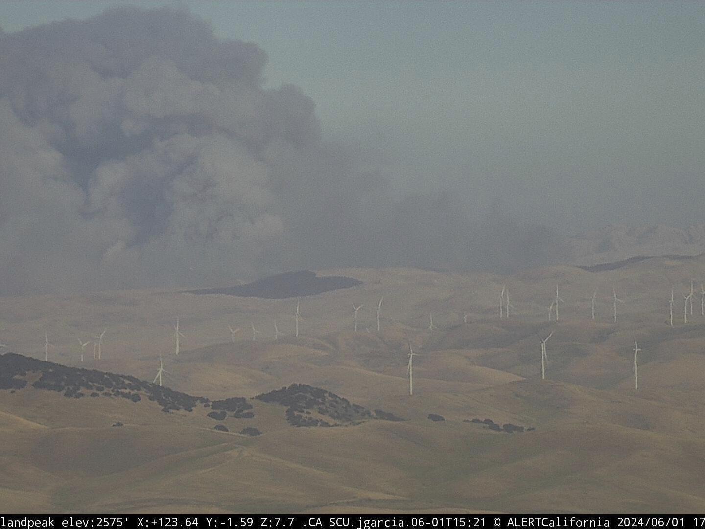 California firefighters battle wind-driven wildfire east of San Francisco