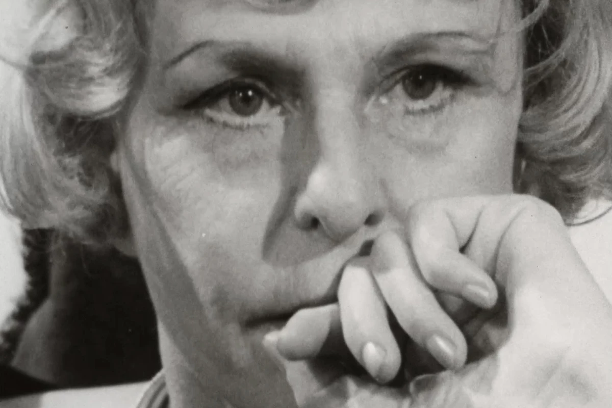 Leni Riefenstahl during a CBC interview in 1965.