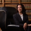 San Francisco District Attorney Kamala Harris poses for a portrait in San Francisco, Friday, June 18, 2004. Harris successfully challenged the incumbent San Francisco D.A. in 2003, after spending a number of years as a line prosecutor. (AP Photo/Marcio Jose Sanchez)
