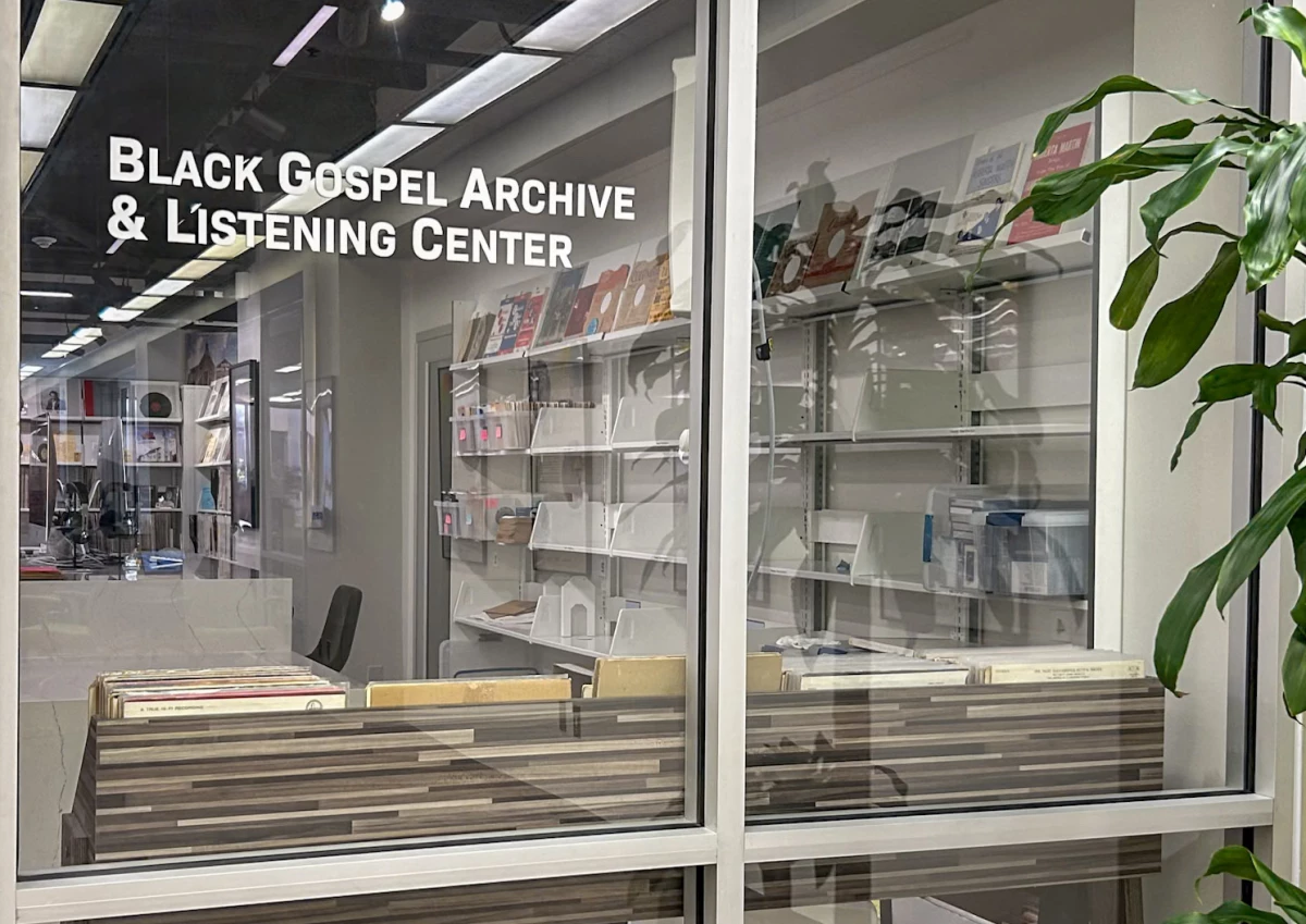 The Black Gospel Archive houses records, cassettes and other artifacts from the 'golden era of gospel.' The archive, inside Baylor University's Moody Memorial Library, also holds an online collection that can be accessed by anyone.
