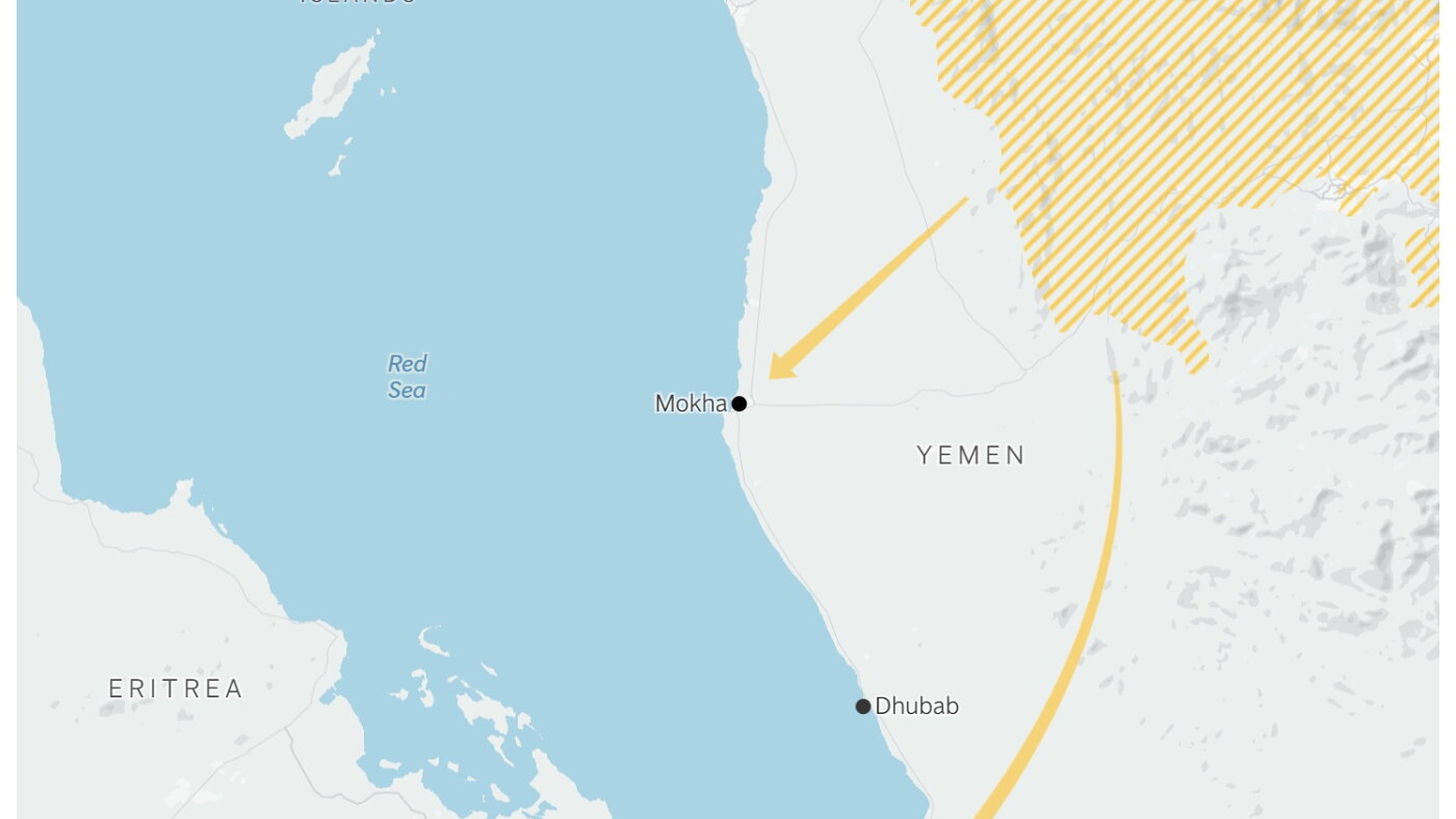 Iran-backed Houthi rebels seize a strategic port and island, opening a new battlefront