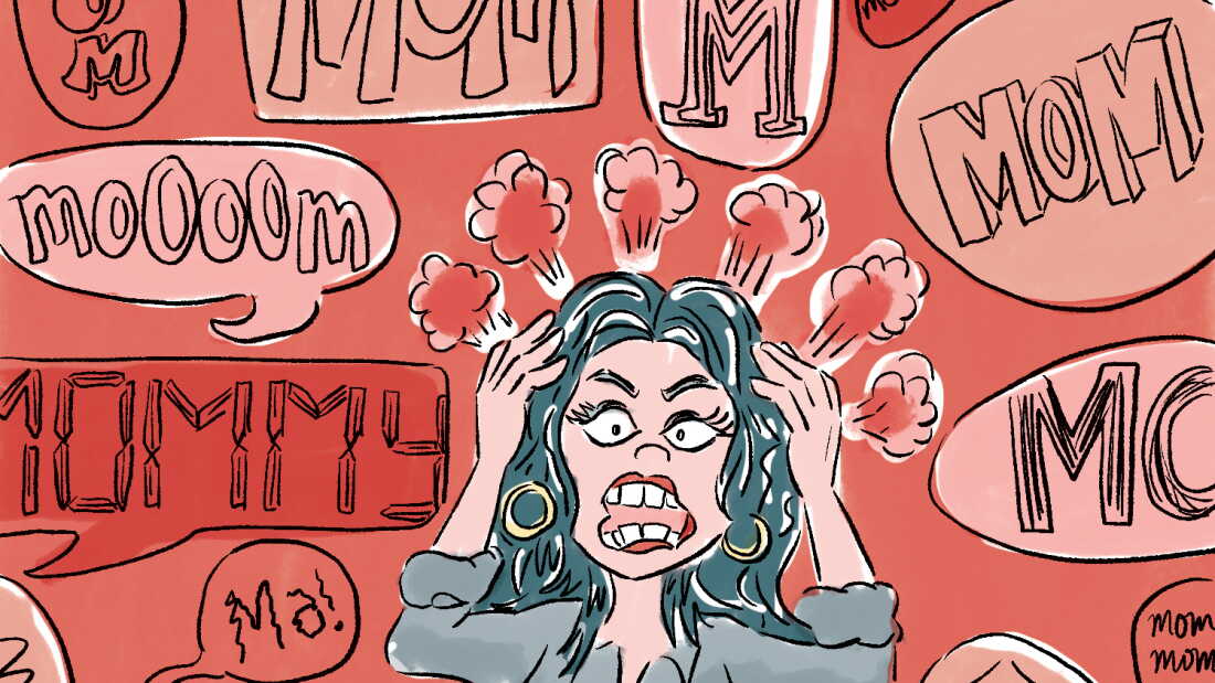 A mom losing her cool.