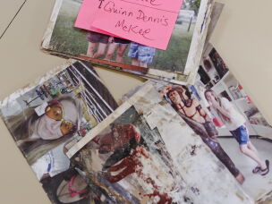 Items that are washed away by floodwaters sometimes emerge surprisingly unscathed, as with these photographs recovered after Hurricane Helene struck North Carolina.