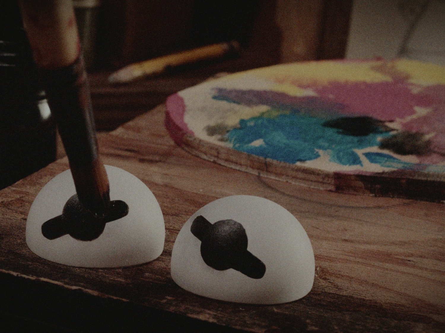  Creating the two of the most famous eyes in television. A scene from a new Disney+ documentary by Oscar-winning director, Ron Howard. It