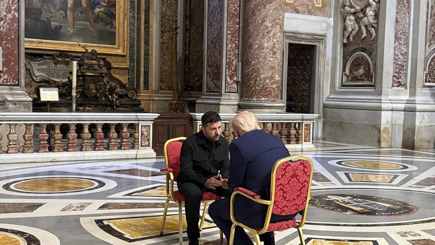 Trump meets Zelenskyy during visit to Pope Francis' funeral