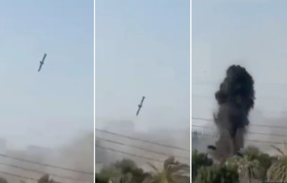 Screenshots of a cruise missile hitting a compound where an Iranian girls school was struck killing around 175. (<a   href="https://x.com/MehrnewsCom?ref_src=twsrc%5Egoogle%7Ctwcamp%5Eserp%7Ctwgr%5Eauthor" class="Link"  target="_blank"   > Mehr News on X</a>)