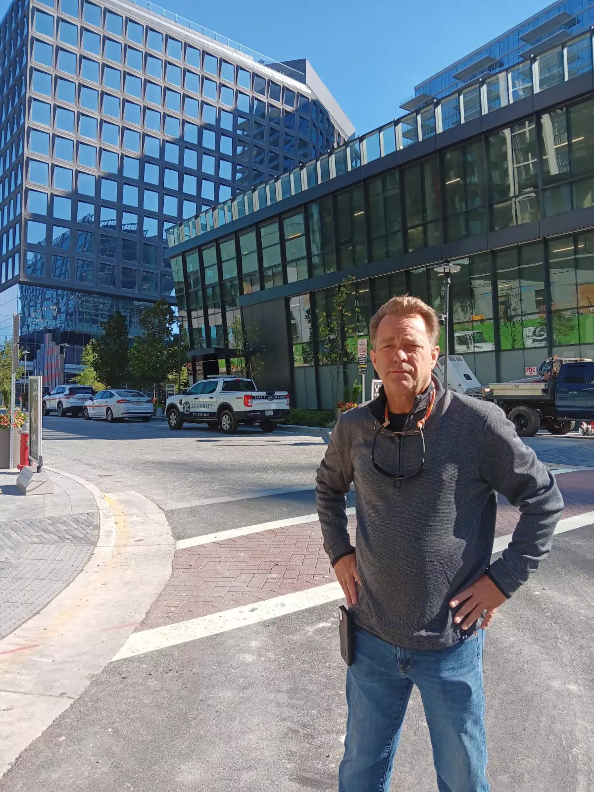 Kenny Mallick at a job site in Virginia. Mallick says he is retiring after three decades in construction, largely over frustration with the 'broken labor system' that keeps the industry going.