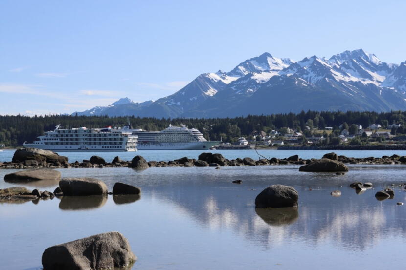 Cruise ships dock in Haines during the 2026 summer season.