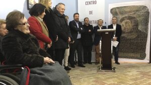 Cecilia Gimenez, left, who restored a version of 'Ecce Homo' mural by 19th century painter Elias Garcia Martinez, died Monday.