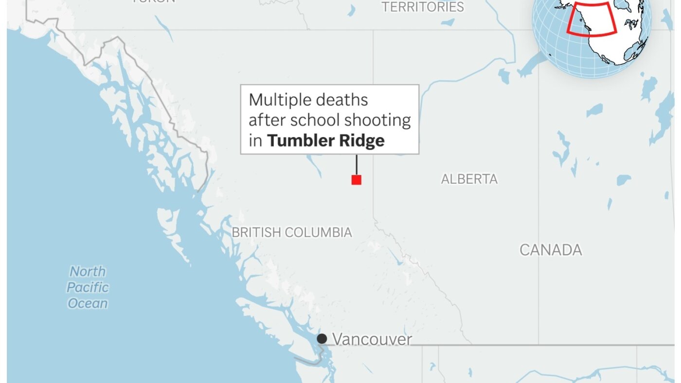 Shootings at school and home in British Columbia, Canada, leave 10 dead
