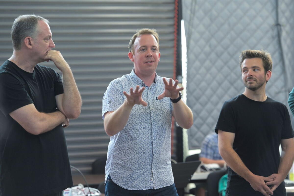 Magician behind Broadway's 'Paranormal Activity,' 'Stranger Things' talks tricks 2 Chris Fisher, middle, teaching actors how to do magic as they rehearse for Harry Potter and the Cursed Child in San Francisco.