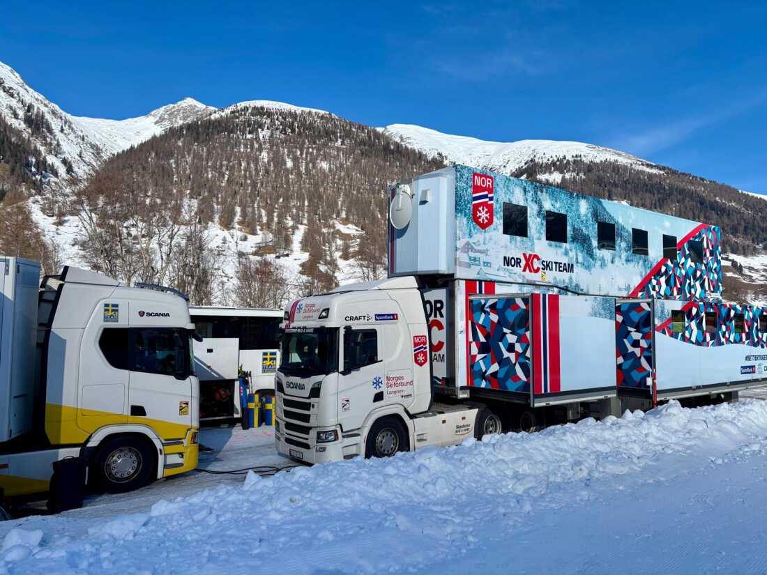 Norway's cross country ski team, a perennial over-achiever, is among the teams with double-decker wax trucks