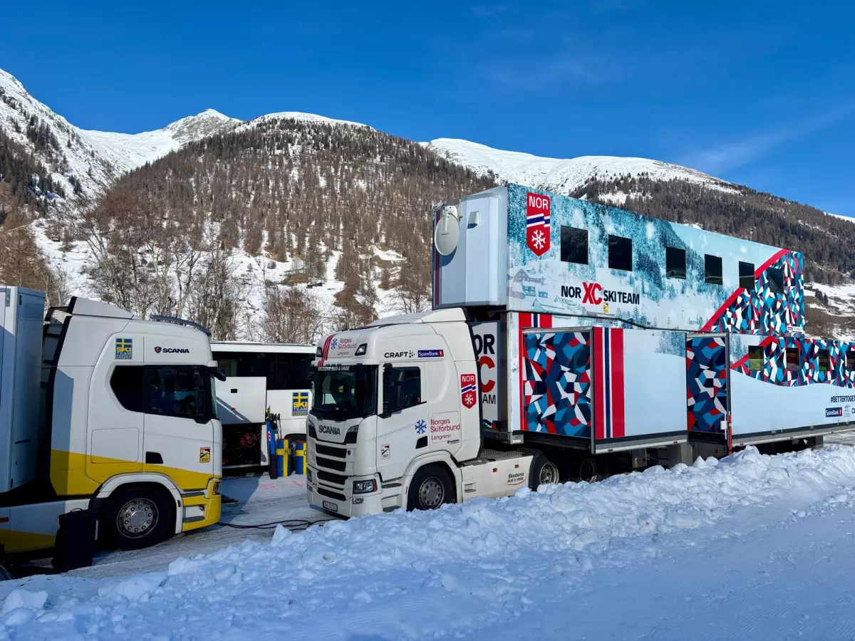 Norway's cross country ski team, a perennial over-achiever, is among the teams with double-decker wax trucks