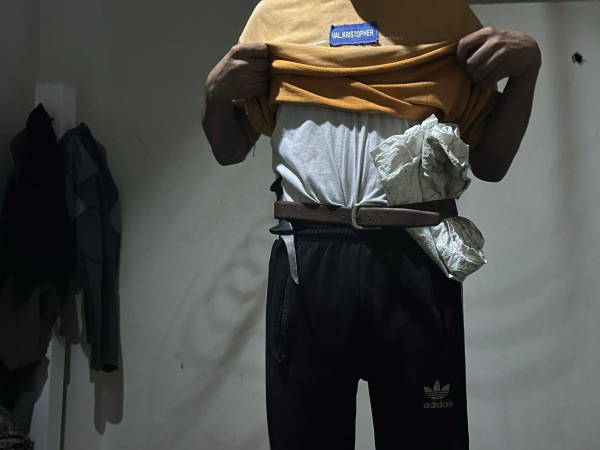 a knife and bag