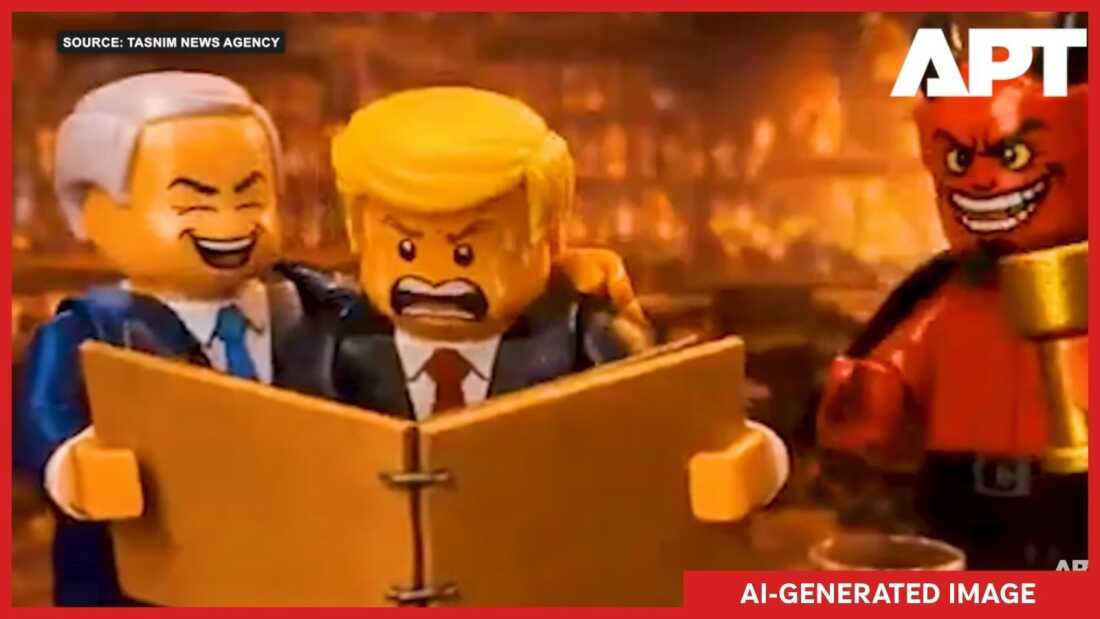 Iran mocks Trump in war propaganda : NPR Iran mocks Trump in war propaganda : NPR