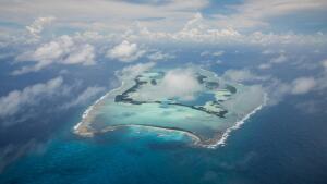 Palmyra Atoll in the Pacific Ocean, seen from above