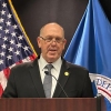 White House border czar Tom Homan holds a news conference at the Bishop Whipple Federal building on Feb. 12, 2026 in Minneapolis.