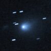 An image captured by the Hubble Space Telescope of the interstellar comet 3I/ATLAS on July 21, when the comet was 277 million miles from Earth.