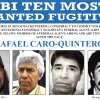 In this image released by the FBI shows the wanted posted for Rafael Caro Quintero.