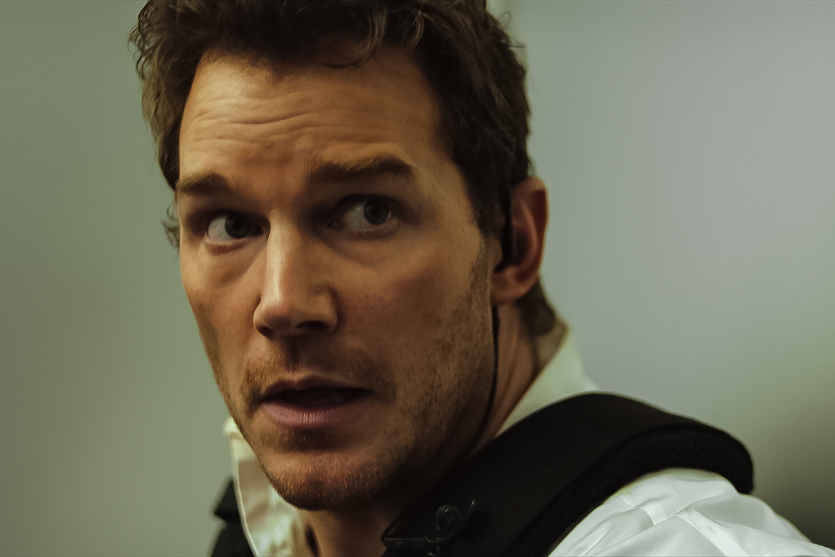 Chris Pratt stars as detective Chris Raven in <em>Mercy</em>.