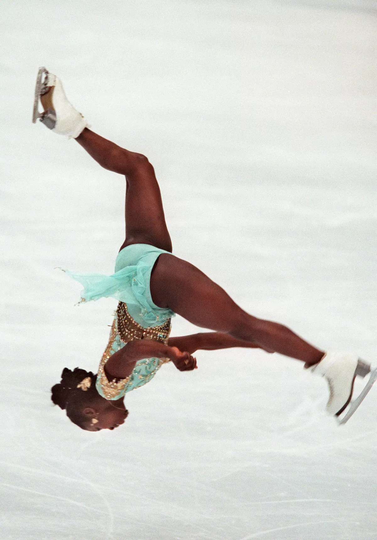 Surya Bonaly of France performed an illegal backflip at the 1998 Olympics, figuring if she wasn't going to medal she could at least make history.