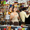 Silvana Estrada performs at NPR's Tiny Desk, or El Tiny, on Sept. 25, 2025 in Washington, D.C. Credit: Maansi Srivastava/NPR