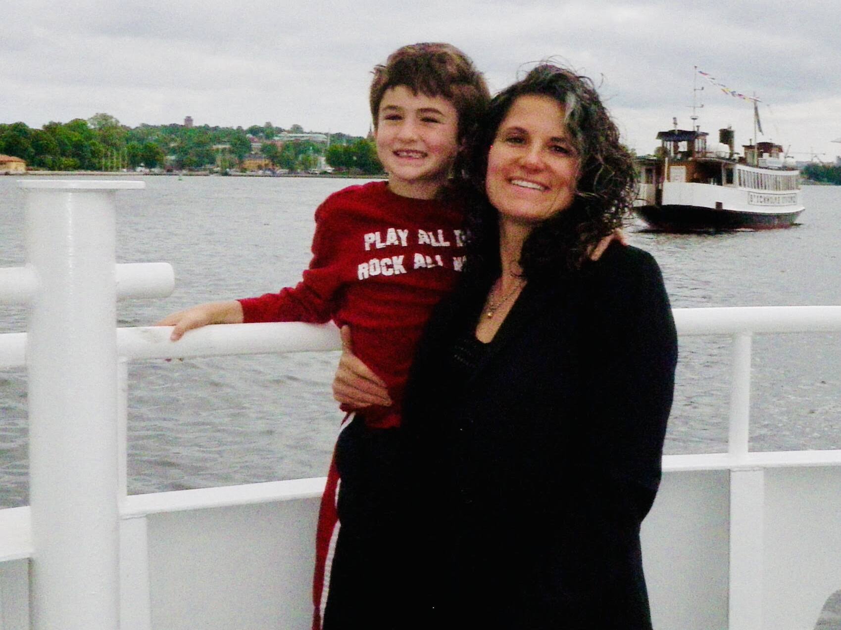 Melissa Barbanell and Calvin in 2011.