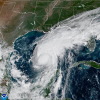 This satellite image from the National Oceanic and Atmospheric Administration shows Hurricane Isaias surging toward the U.S. Gulf Coast on Thursday, Oct. 8, 2026.