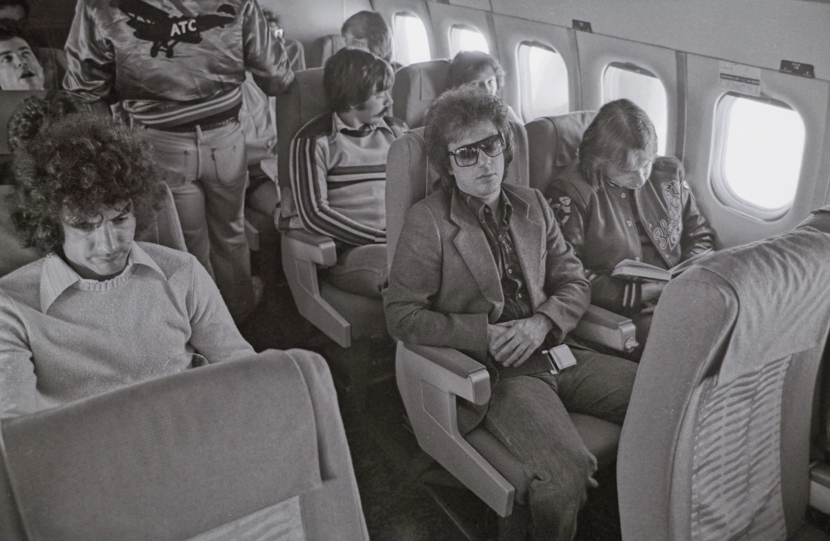 Billy Joel (center) with Doug Stegmeyer, Jeff Schock, Rick London and Tim McCarthy in 1979.