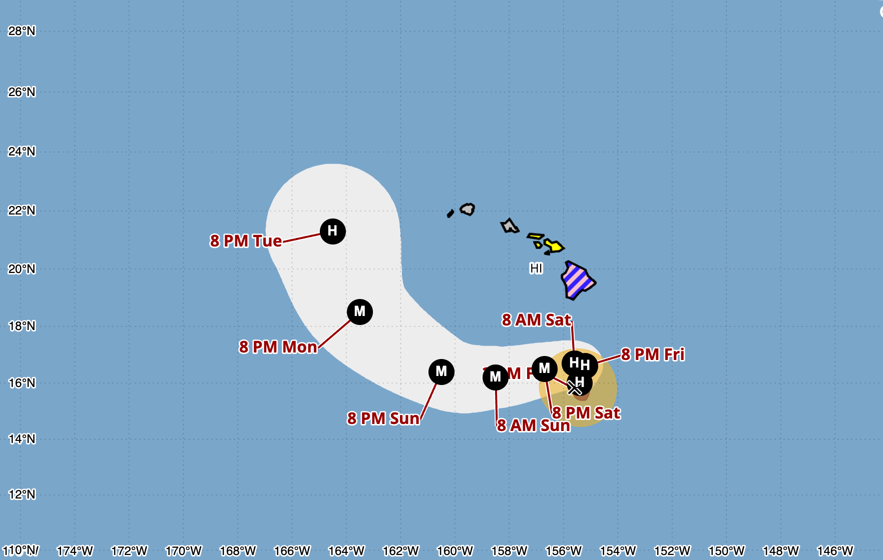 Hurricane Nolo, a zig-zagging storm, threatens Hawaii with flooding rain