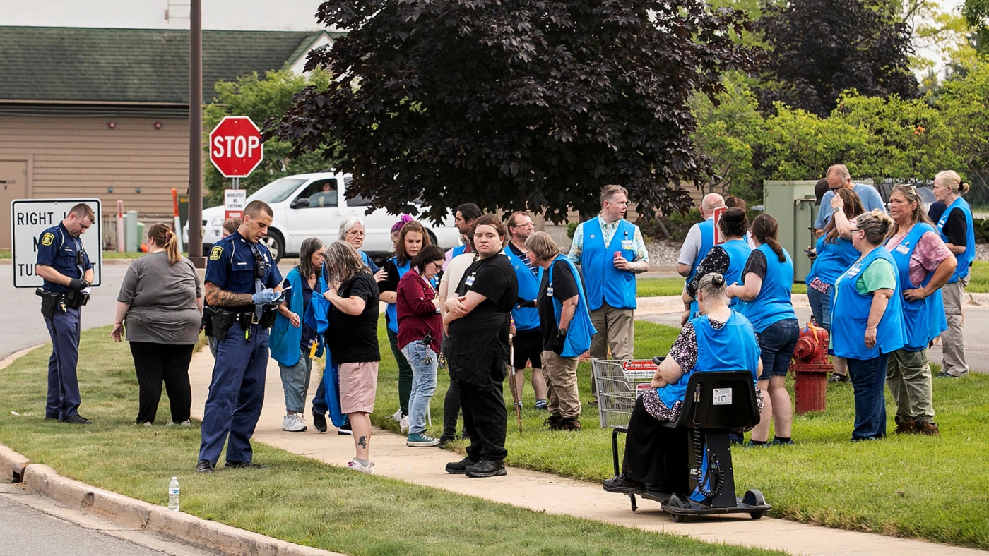 A man accused of stabbing 11 people at a Walmart is in Michigan authorities' custody