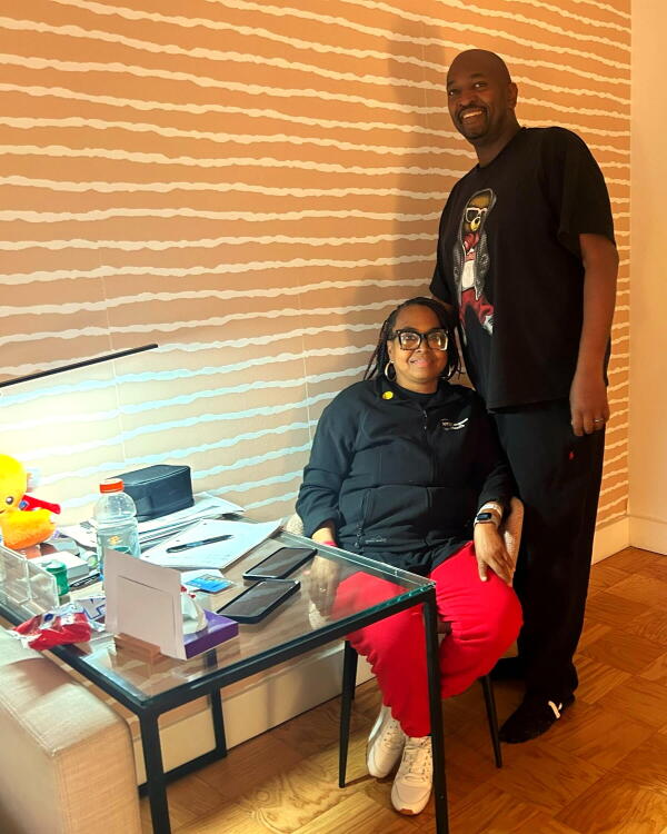 Looney, with husband Willie Bennett, recovers in an apartment near the hospital. She'll be monitored for three months before hopefully returning home to Alabama.
