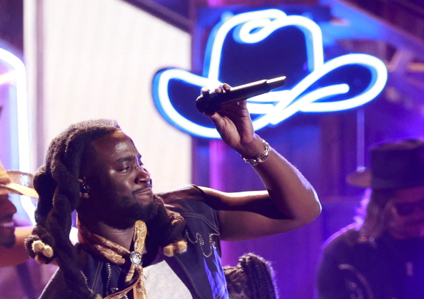 Shaboozey performs during the 2024 BET Awards in Los Angeles in June 2024.