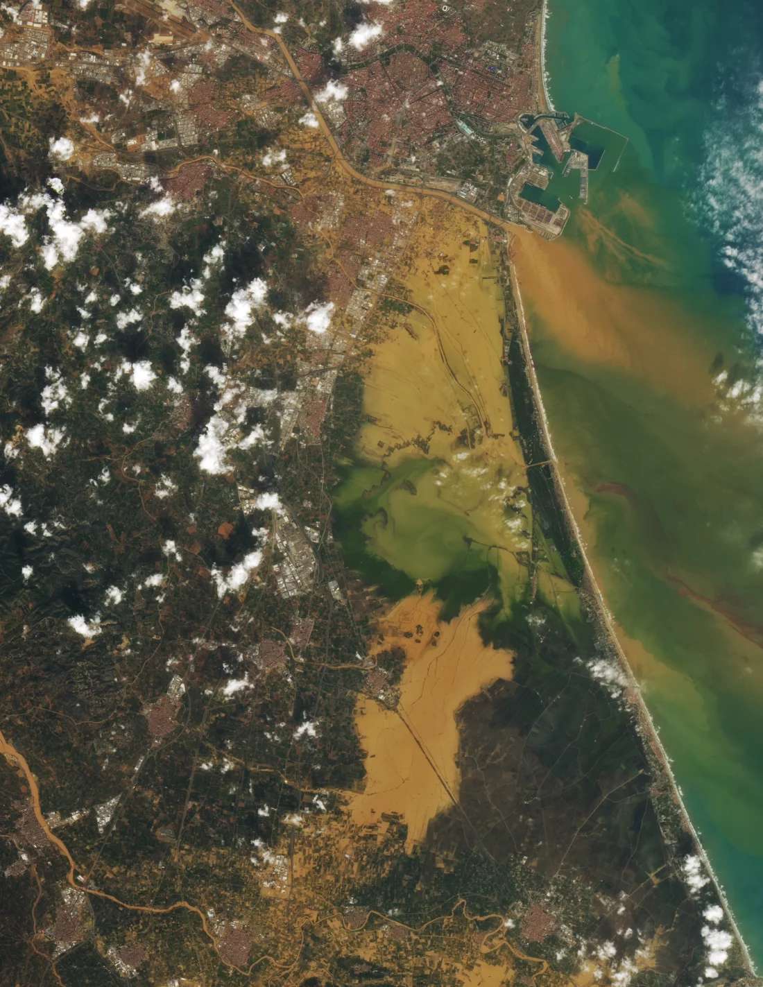Satellite images show the devastation from Spain's deadly floods