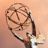 An Emmy statue in front of the Television Academy in 2016.