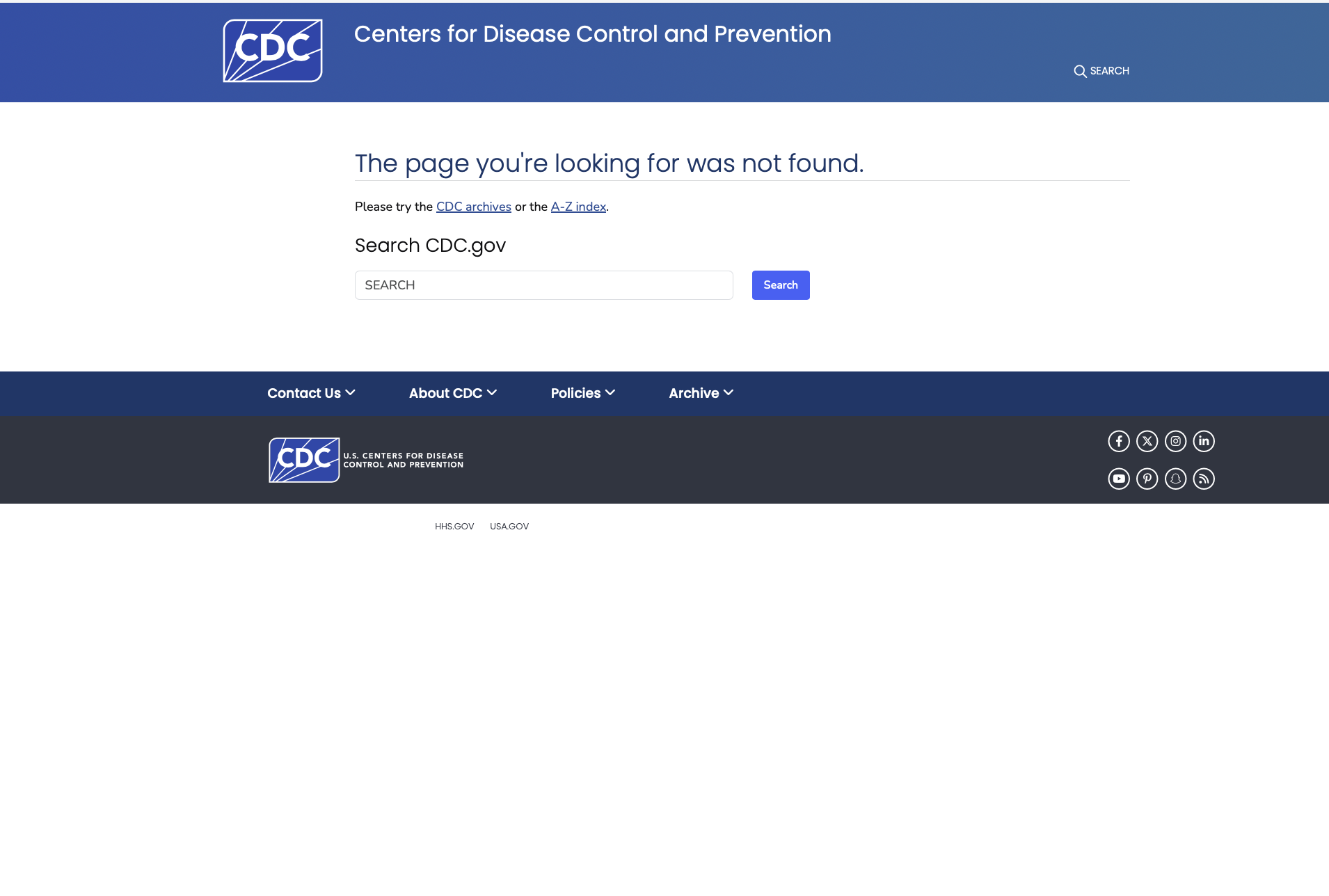 Webpages at the CDC and other health agencies went down on Friday. (NPR)