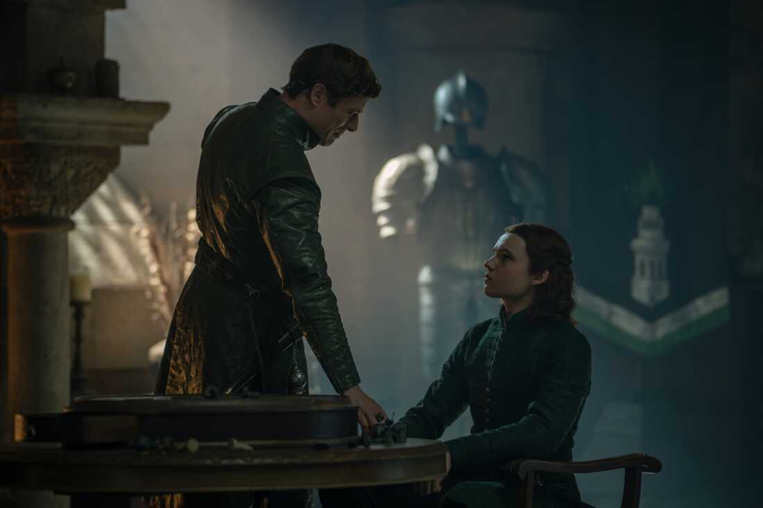 Ormund (James Norton) tries to convince Daeron (Benjamin Evan Ainsworth) not to build a hotel on Park Place.