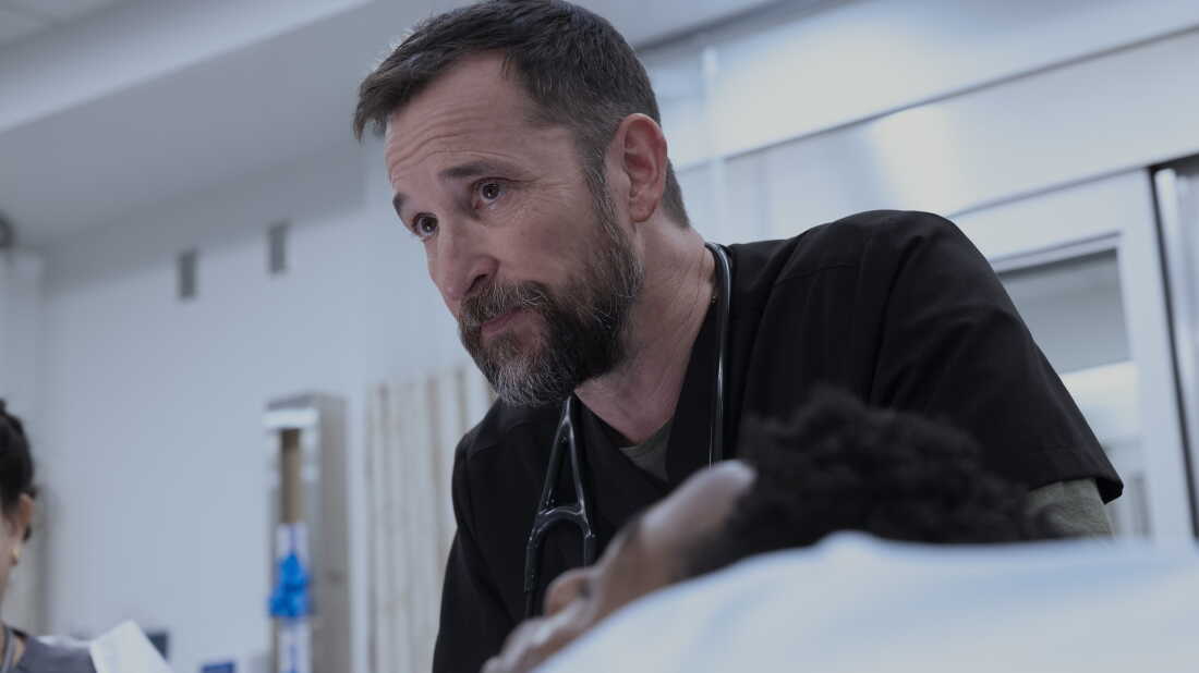Noah Wyle as Dr. "Robby" in The Pitt.