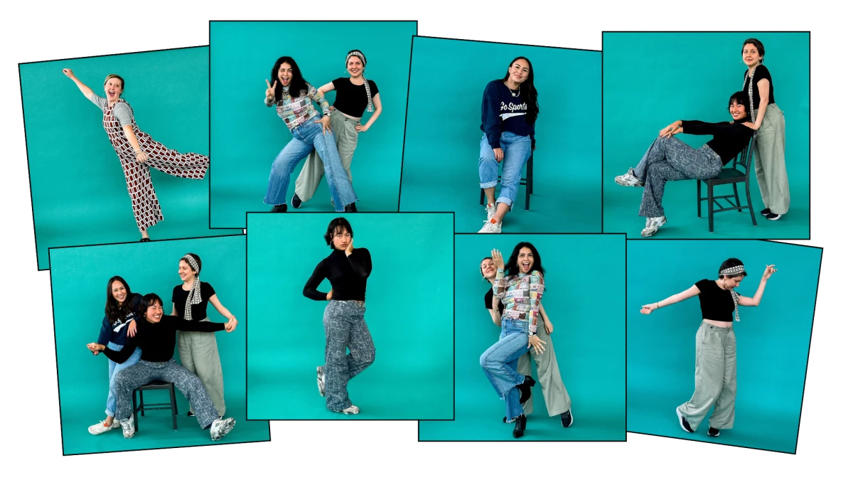 The Life Kit team poses using tips from model Stephanie Yeboah and posing coach David Suh.