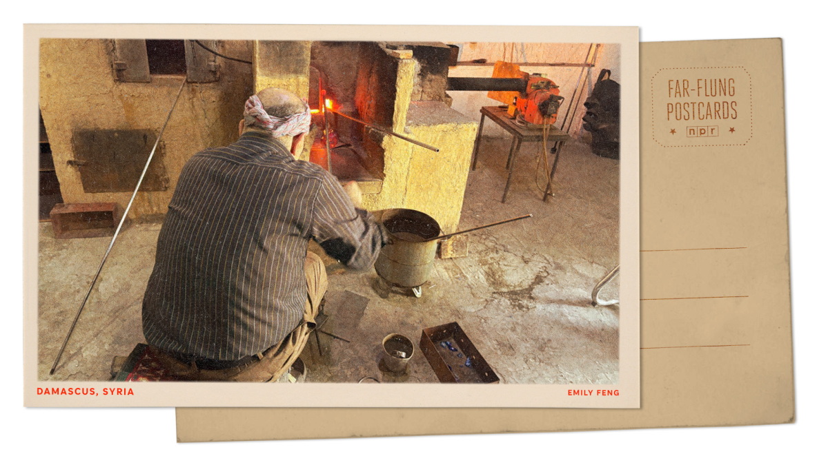 Greetings from Syria, where time seems to melt as a glassmaker braves scorching temps
