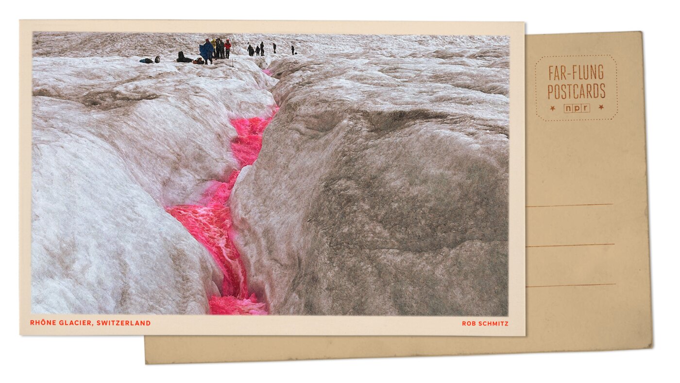 Photographie Stéréo Vintage Suisse 1880 - Glacier Du Rhône Et Grotte De Glace