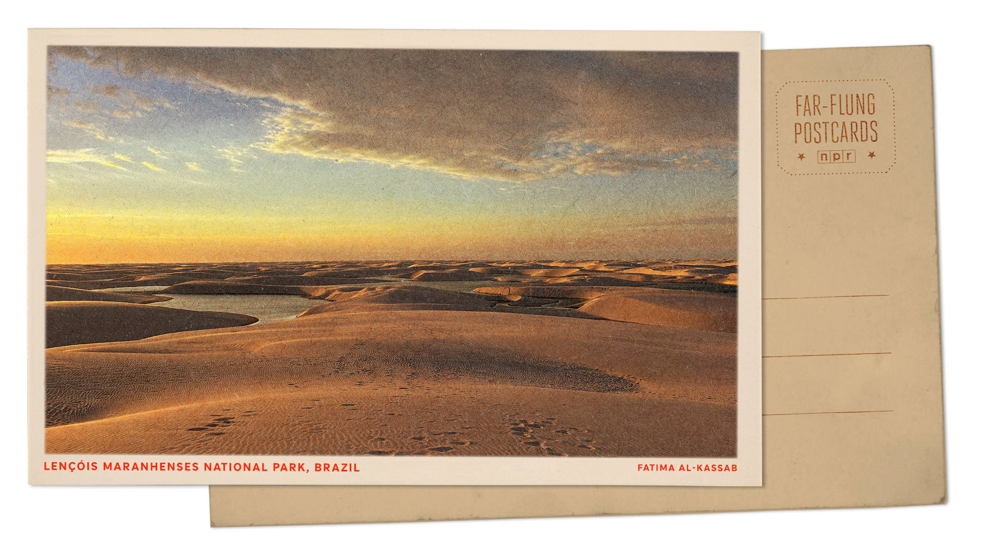 Greetings from a surreal expanse of sand dunes dotted with freshwater lagoons in Brazil
